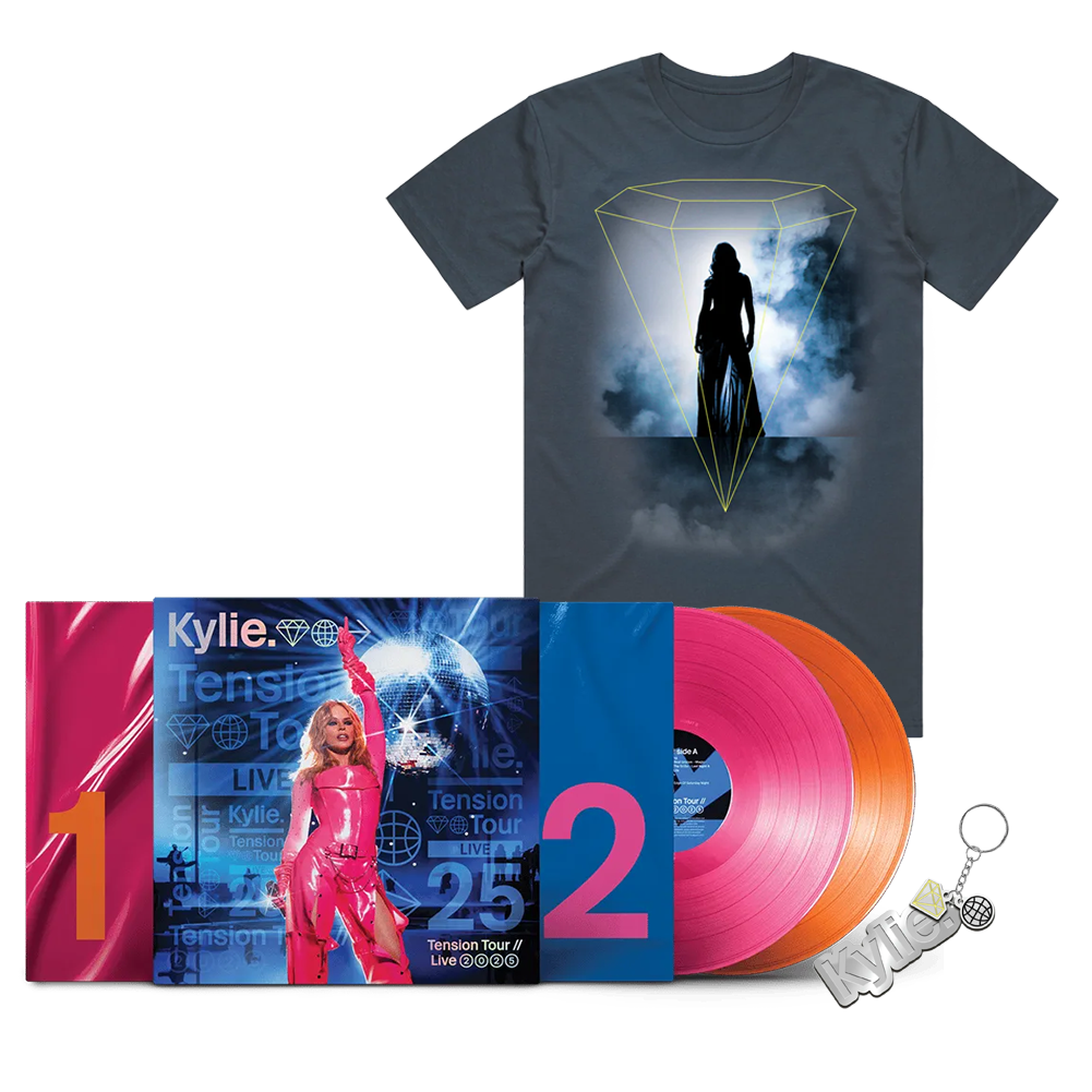 Tension Tour // Live 2025 | Double Vinyl + Petrol Tour Tee – Kylie