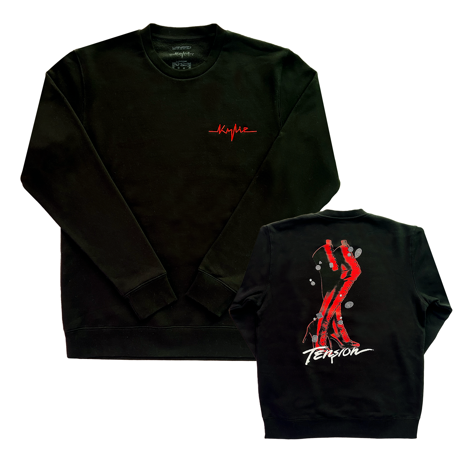 Red Boots Black Sweat