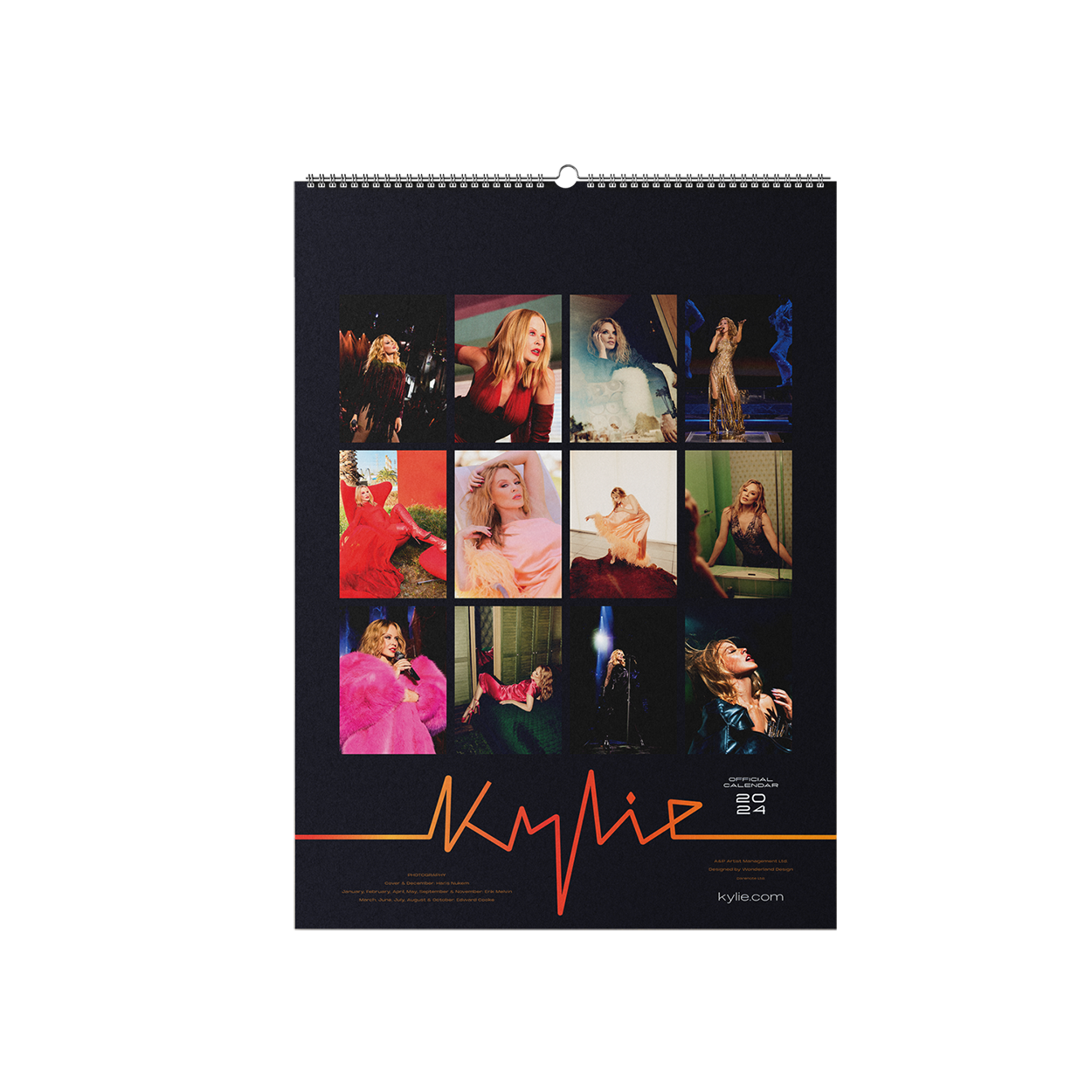 Kylie 2024 A3 Calendar