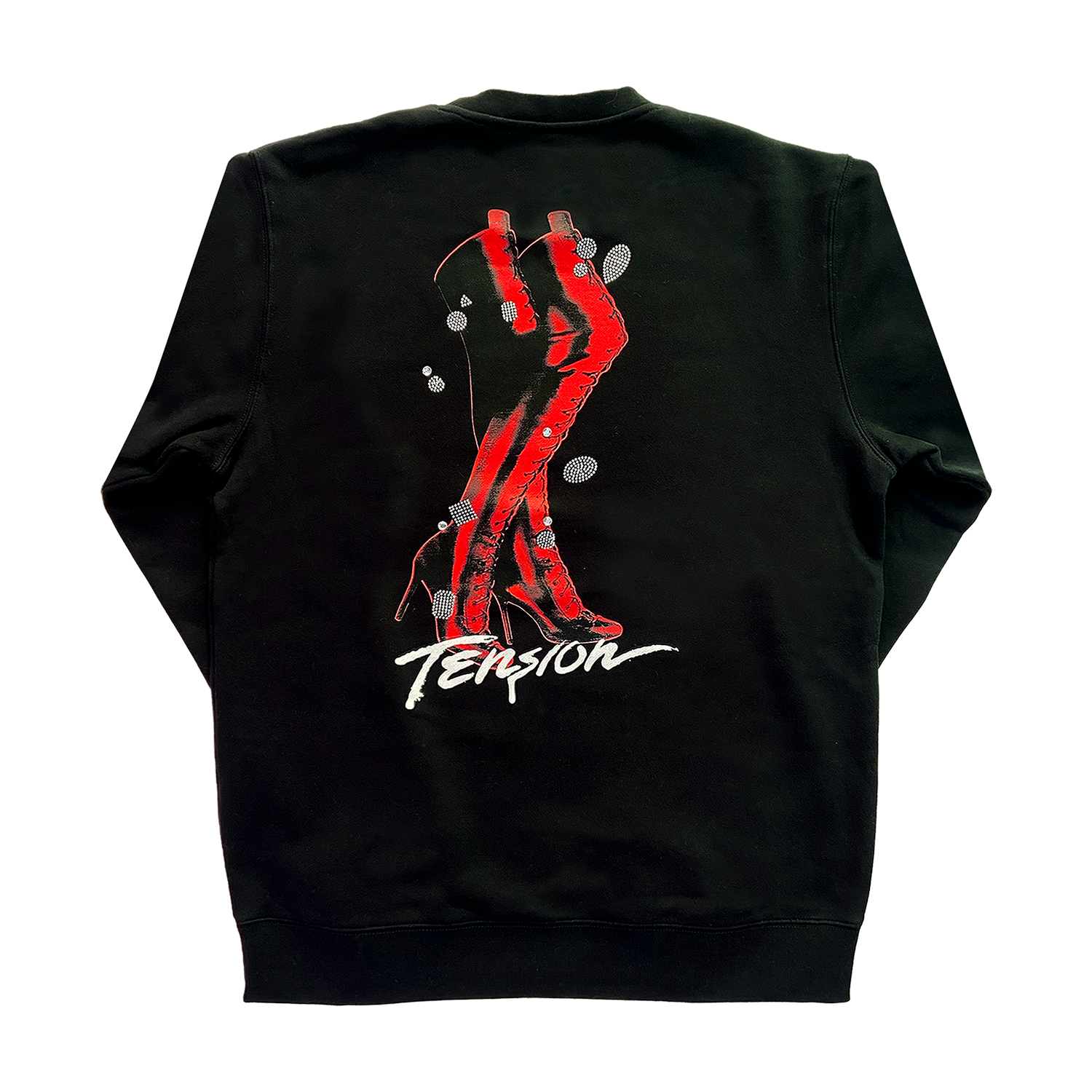 Red Boots Black Sweat